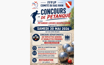 Concours Départemental Triplettes Séniors / Doublettes Féminines